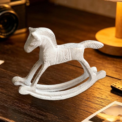 Statue cheval bascule en - de,