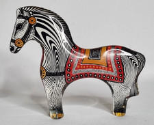 Sculpture en lucite "Cheval", Palatnik, Op art, art cinétique, années 70, 16 cm