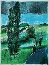 Guy Bardone lithographie Papier Arches