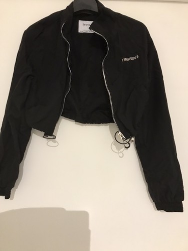Veste courte noir bershka - veste,