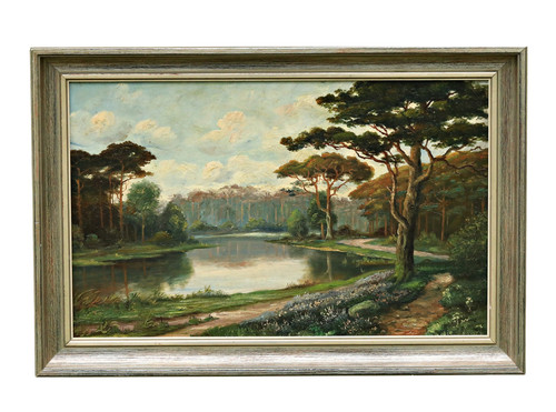 Ancienne peinture huile - à, l’huile