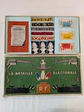 ancien jeu de société La bataille électorale Maurauxer rare années 50 complet