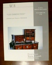 LES DIMINUTIFS FRANCOIS THEIMER - VENTE WATINE ARNOLD DROUOT 1991 - 41 PAGES