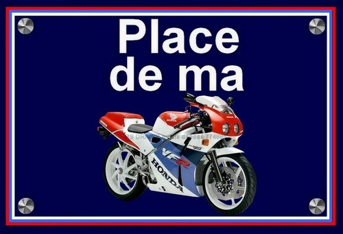 Plaque place ma honda vfr - de,