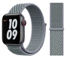Véritable Apple Nike Nylon Sport Boucle Montre Bande - Obsidienne Brume -