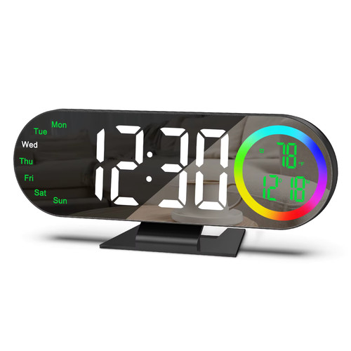 Horloge miroir led - miroir, 85
