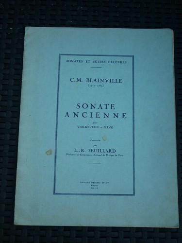 Blainville sonate ancienne - sonate,