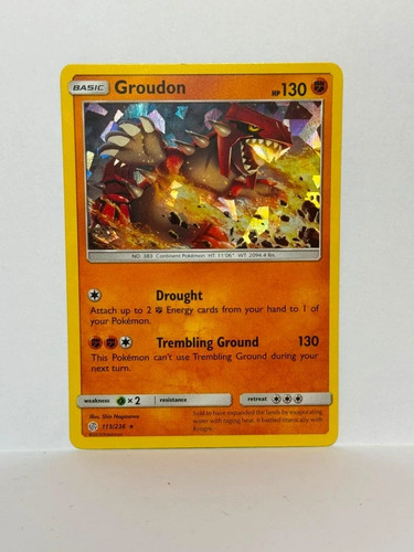 Groudon - (cracked, holo)