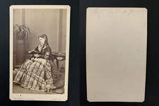 Wilhelmina Brunold, Madame Emile de Girardin, circa 1865 vintage cdv albumen pri