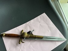 Réplique PISTOLET SILEX POIGNARD XVIII COUTEAU baïonnette JUSTE COLLECTION RARE