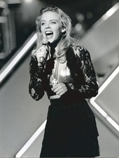Kyline Minogue vintage original 1989 8x6 TV photo The Hippodrome Show singing