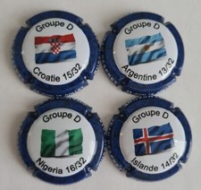 Capsules de champagne Despret Jean coupe du monde foot 2018 groupe D. TD