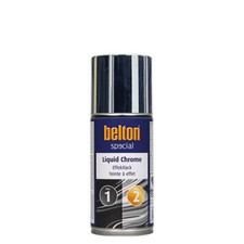 Bombe de peinture - Effet argent chrome - Liquid Chrome - Belton - 150ml