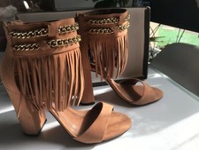 très belles sandales  Roberto Durville franges t 37 tbe 