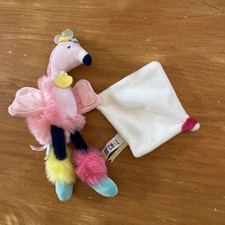 L1/ Doudou Et Compagnie Flamant Rose Mouchoir Blanc Tropi Cool Tropicool DC3281