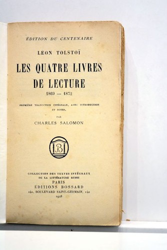 Livre ancien tolstoi - ancien, les