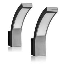 LED Luminaire Exterieur Mural - Lot de 2 - Eclairage Exterieur Anthracite 15W...