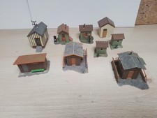 FALLER 139 138A 138B VOLLMER HO. MAQUETTE DECOR CABANONS CABANES ENSEMBLE DE 9