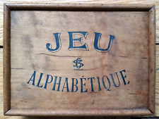 c. 1900 - JEU DE CUBES ANCIEN - "JEU ALPHABETIQUE" - Instructif Jouet Educatif