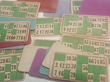  Ancien Jeux De Loto , 24 cartons , Fin 19ème 