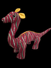 Dinosaure tissu violet peluche