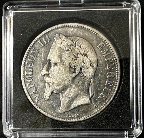 1867 france empire silver 5 - empire,