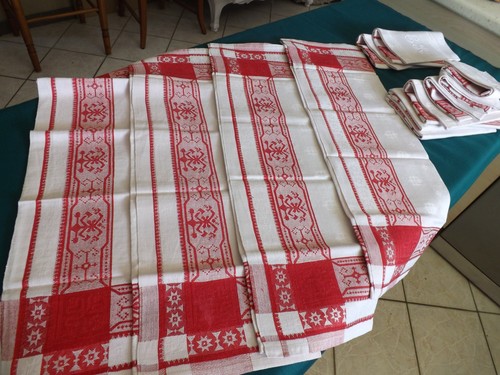 Serviettes table mono - 12, table,