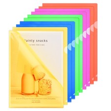 10 Pcs Chemises Plastique A4