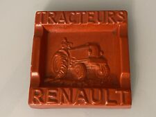 Automobilia Automobile Cendrier Céramique Tracteurs Renault