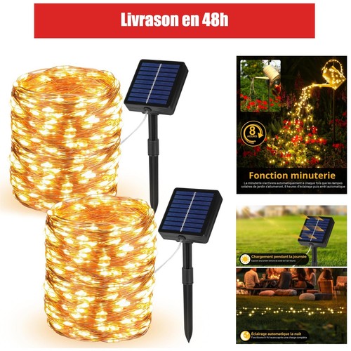 Guirlandes lumineuses solaires - guirlandes,