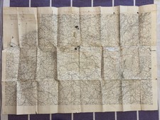 Carte d’état-major 1870 Itinéraire De La Garde Impériale Second Empire