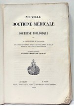 LIVRE ANCIEN DE LA SARTHE 1ERE EDITION DOCTRINE MEDICALE BIOLOGIQUE 1853