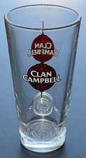 Clan Campbell Whisky Verre Publicitaire Hauteur 13cm Bistrot Bar Collection