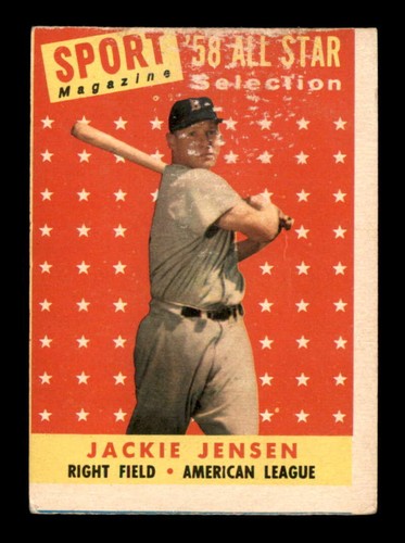 1958 topps 489 jackie - 1958, jensen