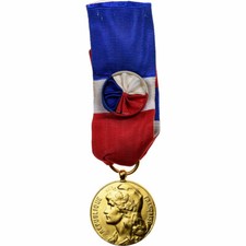France, Industrie-Travail-Commerce, Médaille, 1966, Excellent Quality, Gilt