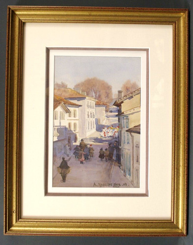 Aquarelle gouache 1902 - 1902, anne