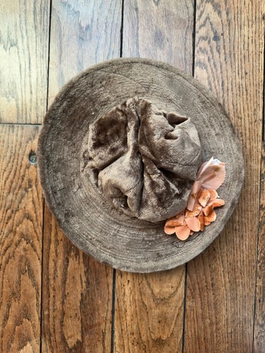 Chapeau ancien velours - chapeau,