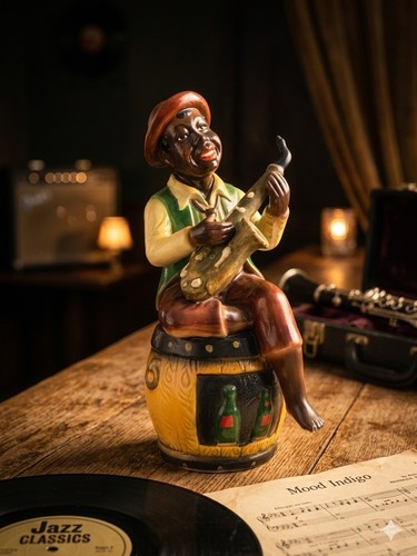 Statue musicien jazzman - jazzman, au