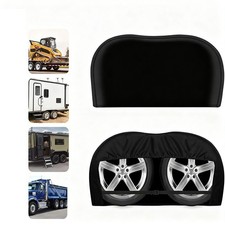 Protection pour remorque de camping-car couvre pneus double essieu étanche pour