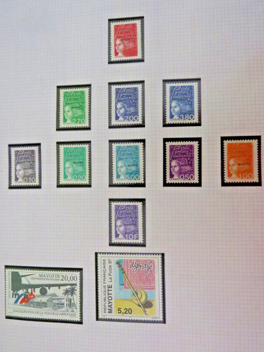Mayotte série marianne 1999 - mayotte,