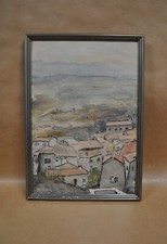 aquarelle ancienne paysage