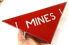 ANCIENNE PLAQUE MILITAIRE MINES DÉMINAGE MILITARY PLATE MINES DEMINING