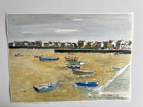 Aquarelle originale - aquarelle, de