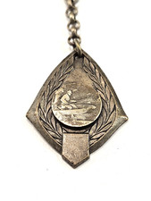 PORTE-CLES - Métal Journal LA VOIX du NORD - Pêcheur - Vintage 1960s