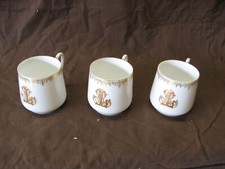 Lot de 3 tasses anciennes, fin