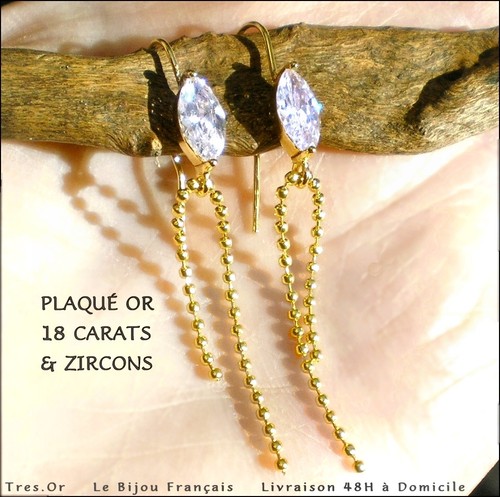 Plaqué carats zircons - carats, &
