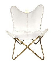 Chaise Papillon En Cuir