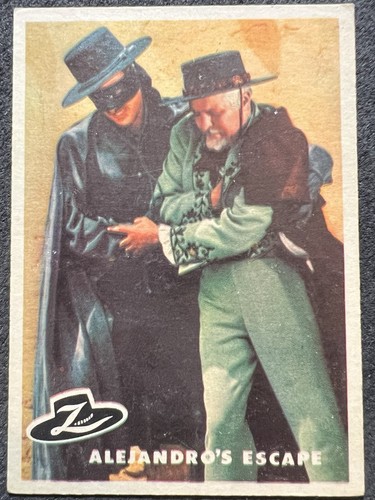 1958 topps zorro trading card - 1958,