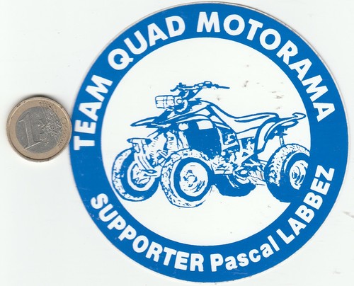 Autocollant moto team quad - moto.,