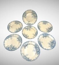 07 Assiettes Gien Mod. Fleurs D’automne Terre De Fer Cuisine Ancienne Francaise